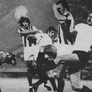 Detalj sa utakmice Zvezda - Partizan 1:0 (8. septembar 1973. godine)